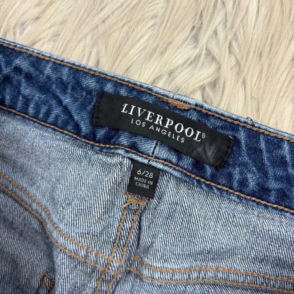 Liverpool Women's 6 High-Rise Non-Skinny Skinny Button Fly Highland Drive - Picture 5 of 9